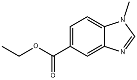 Ethyl 1-methyl-1H-benzimidazole-5-carboxylate Structural