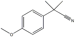 2-(4-Methoxyphenyl)-2-methylpropanenitrile Structural