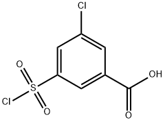 3-Chloro-5-chlorosulfonyl-benzoic acid Structural