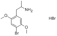 (+/-)-2,5-DIMETHOXY-4-BROMO-AMPHETAMINE HYDROBROMIDE Structural