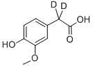 4-HYDROXY-3-METHOXYPHENYLACETIC-2,2-D2 ACID Structural