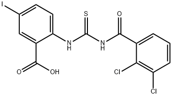 2-[[[(2,3-DICHLOROBENZOYL)AMINO]THIOXOMETHYL]AMINO]-5-IODO-BENZOIC ACID