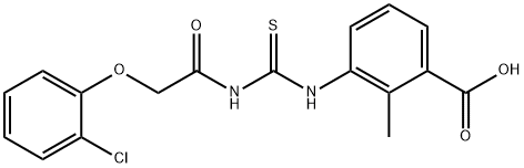 3-[[[[(2-CHLOROPHENOXY)ACETYL]AMINO]THIOXOMETHYL]AMINO]-2-METHYL-BENZOIC ACID