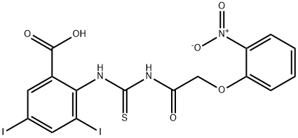 3,5-DIIODO-2-[[[[(2-NITROPHENOXY)ACETYL]AMINO]THIOXOMETHYL]AMINO]-BENZOIC ACID