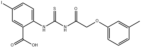 5-IODO-2-[[[[(3-METHYLPHENOXY)ACETYL]AMINO]THIOXOMETHYL]AMINO]-BENZOIC ACID