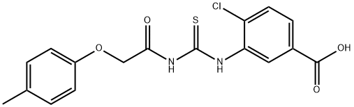 4-CHLORO-3-[[[[(4-METHYLPHENOXY)ACETYL]AMINO]THIOXOMETHYL]AMINO]-BENZOIC ACID