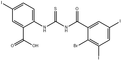 2-[[[(2-BROMO-3,5-DIIODOBENZOYL)AMINO]THIOXOMETHYL]AMINO]-5-IODO-BENZOIC ACID