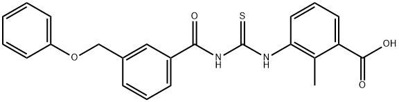 2-METHYL-3-[[[[3-(PHENOXYMETHYL)BENZOYL]AMINO]THIOXOMETHYL]AMINO]-BENZOIC ACID