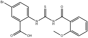 5-BROMO-2-[[[(2-METHOXYBENZOYL)AMINO]THIOXOMETHYL]AMINO]-BENZOIC ACID