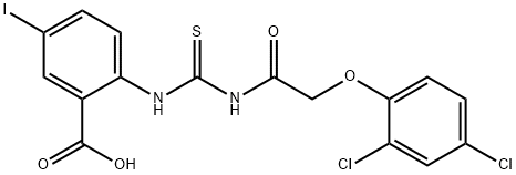 2-[[[[(2,4-DICHLOROPHENOXY)ACETYL]AMINO]THIOXOMETHYL]AMINO]-5-IODO-BENZOIC ACID