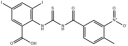 3,5-DIIODO-2-[[[(4-METHYL-3-NITROBENZOYL)AMINO]THIOXOMETHYL]AMINO]-BENZOIC ACID