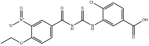 4-CHLORO-3-[[[(4-ETHOXY-3-NITROBENZOYL)AMINO]THIOXOMETHYL]AMINO]-BENZOIC ACID