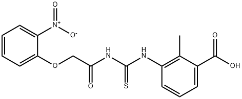 2-METHYL-3-[[[[(2-NITROPHENOXY)ACETYL]AMINO]THIOXOMETHYL]AMINO]-BENZOIC ACID