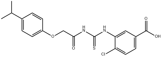 4-CHLORO-3-[[[[[4-(1-METHYLETHYL)PHENOXY]ACETYL]AMINO]THIOXOMETHYL]AMINO]-BENZOIC ACID