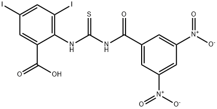 2-[[[(3,5-DINITROBENZOYL)AMINO]THIOXOMETHYL]AMINO]-3,5-DIIODO-BENZOIC ACID