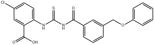 5-CHLORO-2-[[[[3-(PHENOXYMETHYL)BENZOYL]AMINO]THIOXOMETHYL]AMINO]-BENZOIC ACID