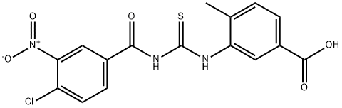 3-[[[(4-CHLORO-3-NITROBENZOYL)AMINO]THIOXOMETHYL]AMINO]-4-METHYL-BENZOIC ACID