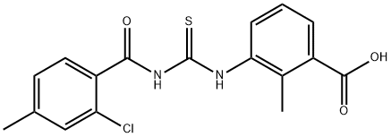 3-[[[(2-CHLORO-4-METHYLBENZOYL)AMINO]THIOXOMETHYL]AMINO]-2-METHYL-BENZOIC ACID