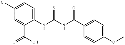 5-CHLORO-2-[[[(4-METHOXYBENZOYL)AMINO]THIOXOMETHYL]AMINO]-BENZOIC ACID