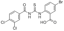 5-BROMO-2-[[[(3,4-DICHLOROBENZOYL)AMINO]THIOXOMETHYL]AMINO]-BENZOIC ACID