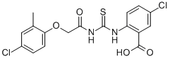 5-CHLORO-2-[[[[(4-CHLORO-2-METHYLPHENOXY)ACETYL]AMINO]THIOXOMETHYL]AMINO]-BENZOIC ACID