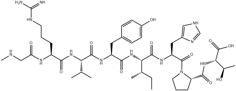 (SAR1,THR8)-ANGIOTENSIN II Structural