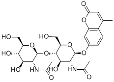 4-METHYLUMBELLIFERYL BETA-D-N,N'-DIACETYL-CHITOBIOSIDE Structural