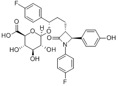 Ezetimibe hydroxy-b-D-glucuronide Structural