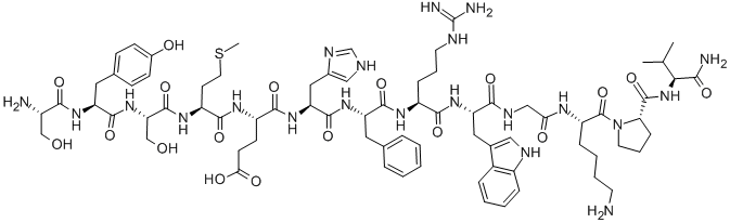 H-SER-TYR-SER-MET-GLU-HIS-PHE-ARG-TRP-GLY-LYS-PRO-VAL-NH2