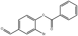 2-BROMO-4-FORMYLPHENYL BENZOATE Structural