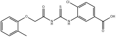 4-CHLORO-3-[[[[(2-METHYLPHENOXY)ACETYL]AMINO]THIOXOMETHYL]AMINO]-BENZOIC ACID