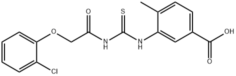 3-[[[[(2-CHLOROPHENOXY)ACETYL]AMINO]THIOXOMETHYL]AMINO]-4-METHYL-BENZOIC ACID