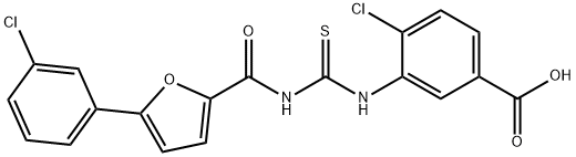 4-CHLORO-3-[[[[[5-(3-CHLOROPHENYL)-2-FURANYL]CARBONYL]AMINO]THIOXOMETHYL]AMINO]-BENZOIC ACID