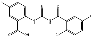 2-[[[(2-CHLORO-5-IODOBENZOYL)AMINO]THIOXOMETHYL]AMINO]-5-IODO-BENZOIC ACID