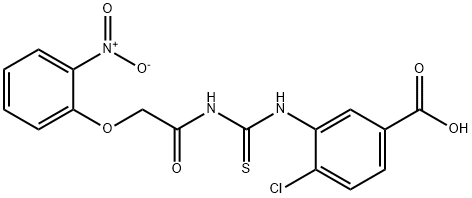 4-CHLORO-3-[[[[(2-NITROPHENOXY)ACETYL]AMINO]THIOXOMETHYL]AMINO]-BENZOIC ACID