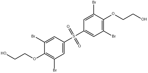 BIS[4-(2-HYDROXYETHOXY)-3,5-DIBROMOPHENYL] SULFONE Structural