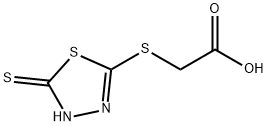 (5-MERCAPTO-1,3,4-THIADIAZOLE-2-YLTHIO)ACETIC ACID Structural