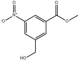 METHYL 3-(HYDROXYMETHYL)-5-NITROBENZOATE Structural