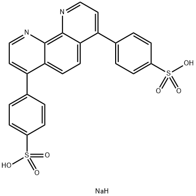 BATHOPHENANTHROLINEDISULFONIC ACID DISODIUM SALT TRIHYDRATE 90+%,BATHOPHENANTHROLINE DISULFONIC ACID NA2-SALT H20,Bathophenanthroline disulfonic acid-Na2-salt