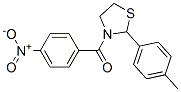 Thiazolidine, 2-(4-methylphenyl)-3-(4-nitrobenzoyl)- (9CI) Structural