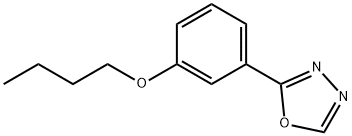 Oxadiazole, 1,3,4-, 2-(m-butoxyphenyl)-, Structural