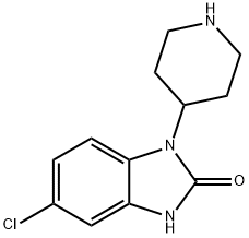5-Chloro-1-(4-piperidyl)-2-benzimidazolinone Structural