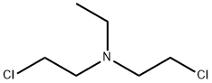 bis(2-chloroethyl)ethylamine Structural