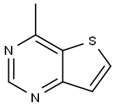 Thieno[3,2-d]pyrimidine, 4-methyl- (9CI) Structural