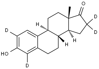 ESTRONE-2,4,16,16-D4 Structural