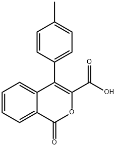 4-(4-methylphenyl)-1-oxo-1H-isochromene-3-carboxylic acid Structural