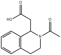 (2-ACETYL-1,2,3,4-TETRAHYDROISOQUINOLIN-1-YL)ACETIC ACID Structural