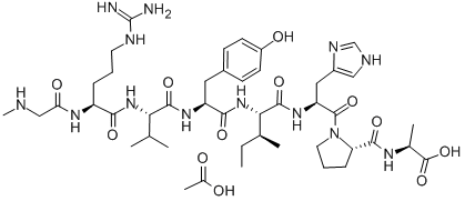 SAR-ARG-VAL-TYR-ILE-HIS-PRO-ALA ACETATE SALT