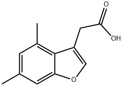 (4,6-DIMETHYL-1-BENZOFURAN-3-YL)ACETIC ACID Structural