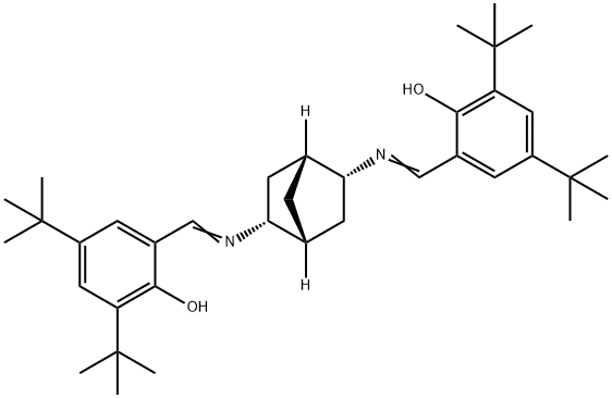 (1R,2R,4R,5R)-2,5-BIS(3,5-DI-TERT-BUTYL-2-HYDROXYBENZYLIDENEAMINO)BICYCLO[2.2.1]HEPTANE Structural